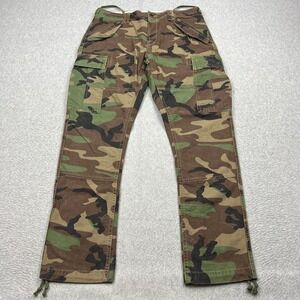 Ralph Lauren Surplus Trousers Mens 32x32 Camo Woodland Mountain Cargo Pants Y2K